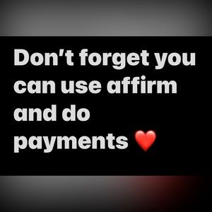 I LOVE AFFIRM 🖤